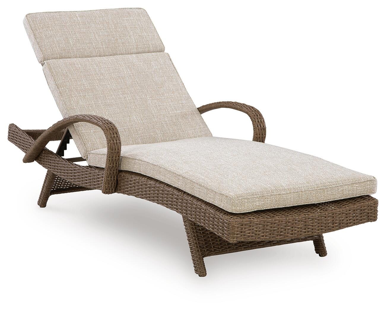 Laguna Heights Chaise Lounge with Cushion - Beige (1)
