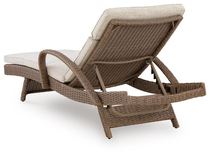 Laguna Heights Chaise Lounge with Cushion - Beige (4)