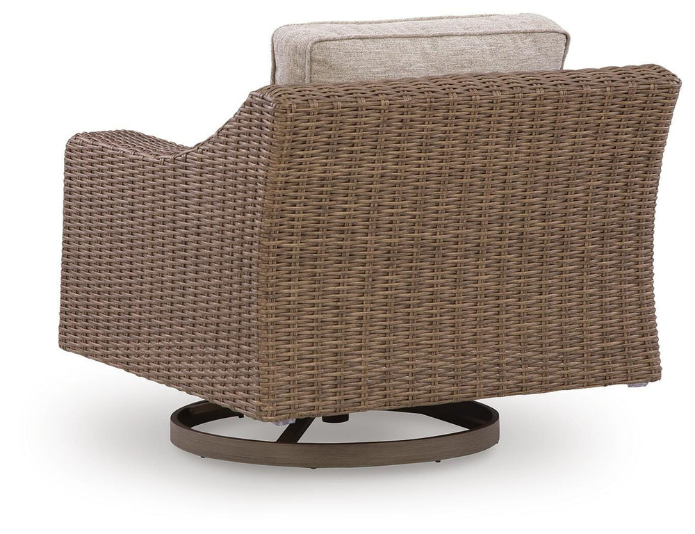 Laguna Heights Swivel Lounge with Cushion - Beige (4)