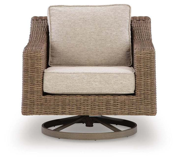 Laguna Heights Swivel Lounge with Cushion - Beige (3)