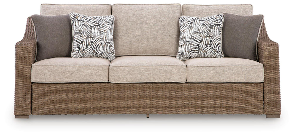 Laguna Heights Outdoor Sofa with Cushion - Beige (3)