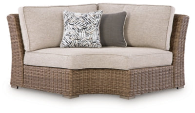 Laguna Heights Outdoor Curved Corner Chair with Cushion