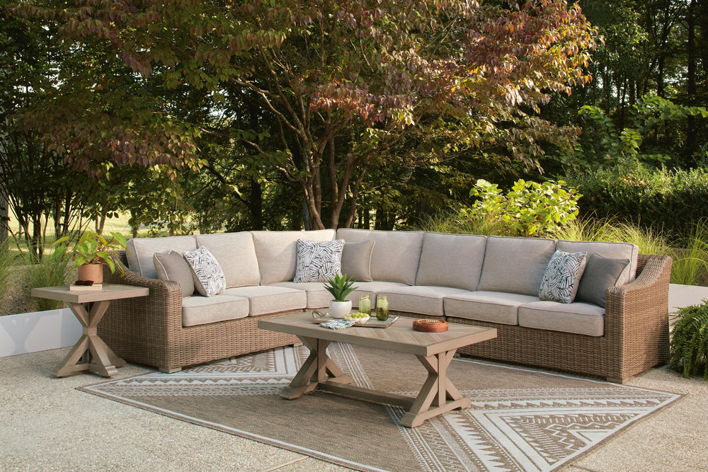 Laguna Heights 4-Piece Outdoor Sectional - Beige (2)