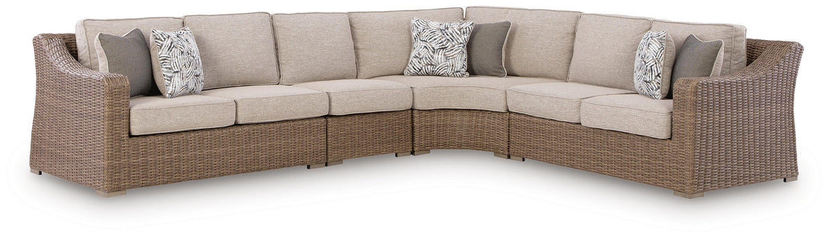 Laguna Heights 4-Piece Outdoor Sectional - Beige (1)