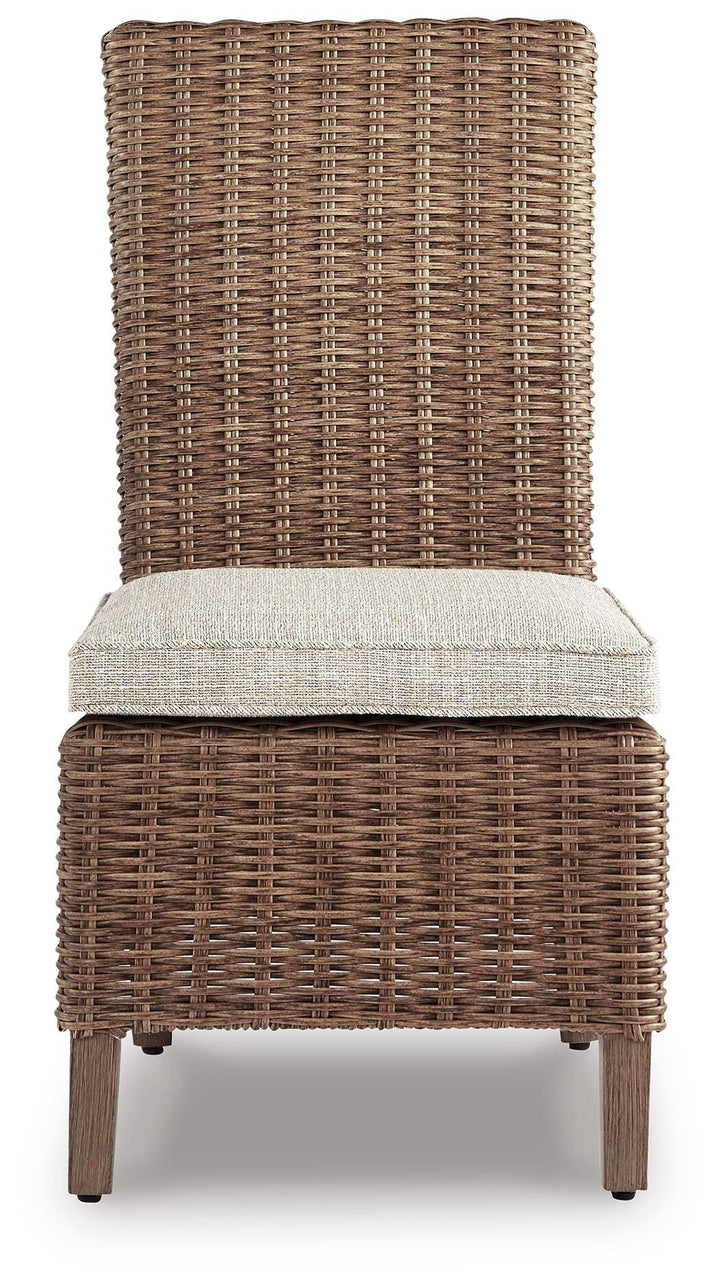 Beachcroft Outdoor Side Chair with Cushion (Set of 2) - Beige (5)