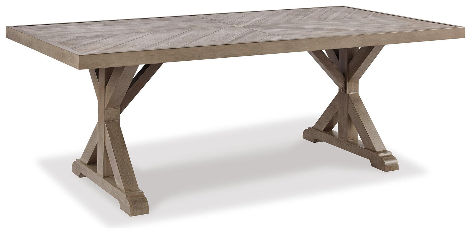 Beachcroft Outdoor Dining Table - Beige (1)