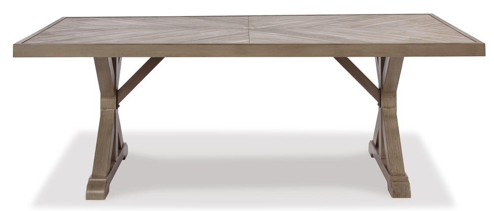 Beachcroft Outdoor Dining Table - Beige (3)