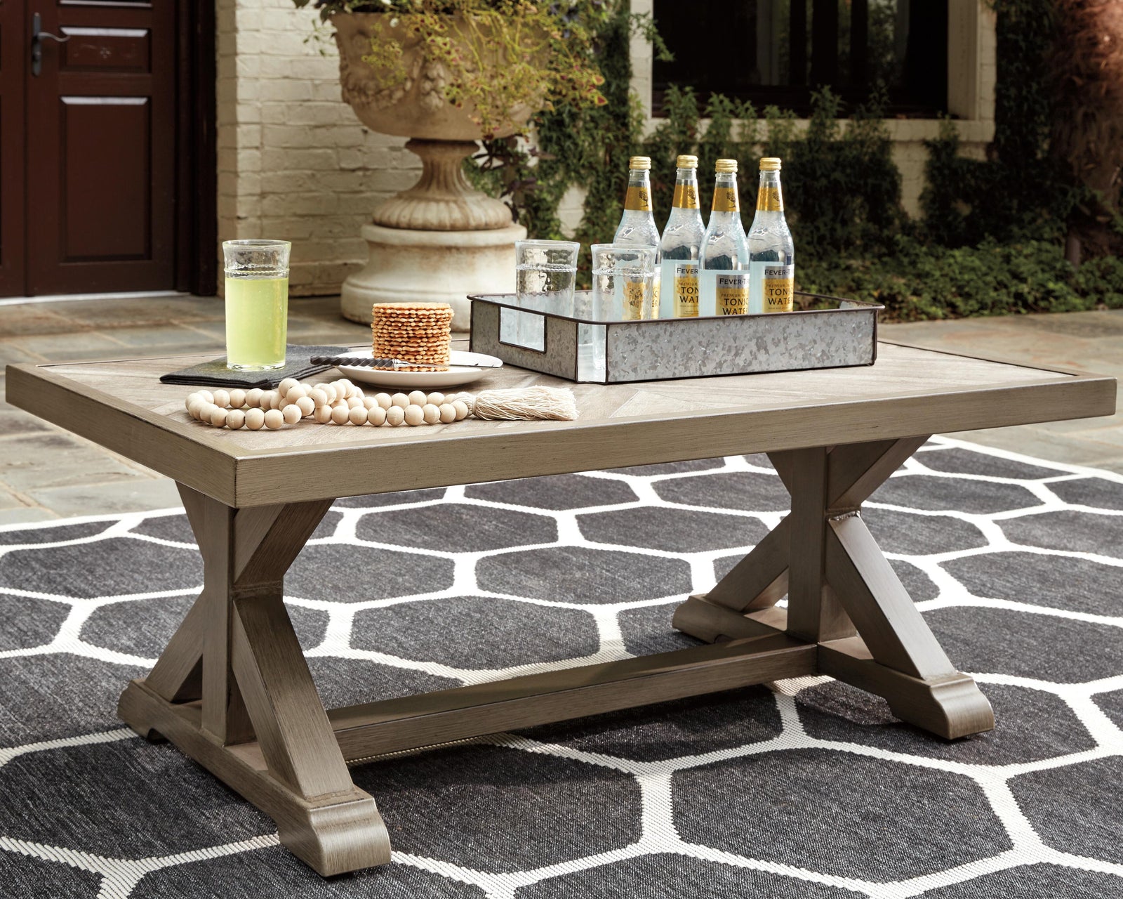 Beachcroft Outdoor Coffee Table - Beige (2)