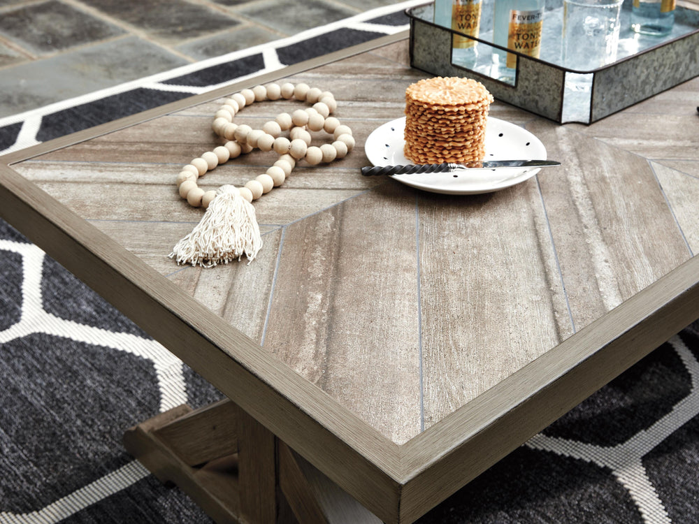 Beachcroft Outdoor Coffee Table - Beige (5)