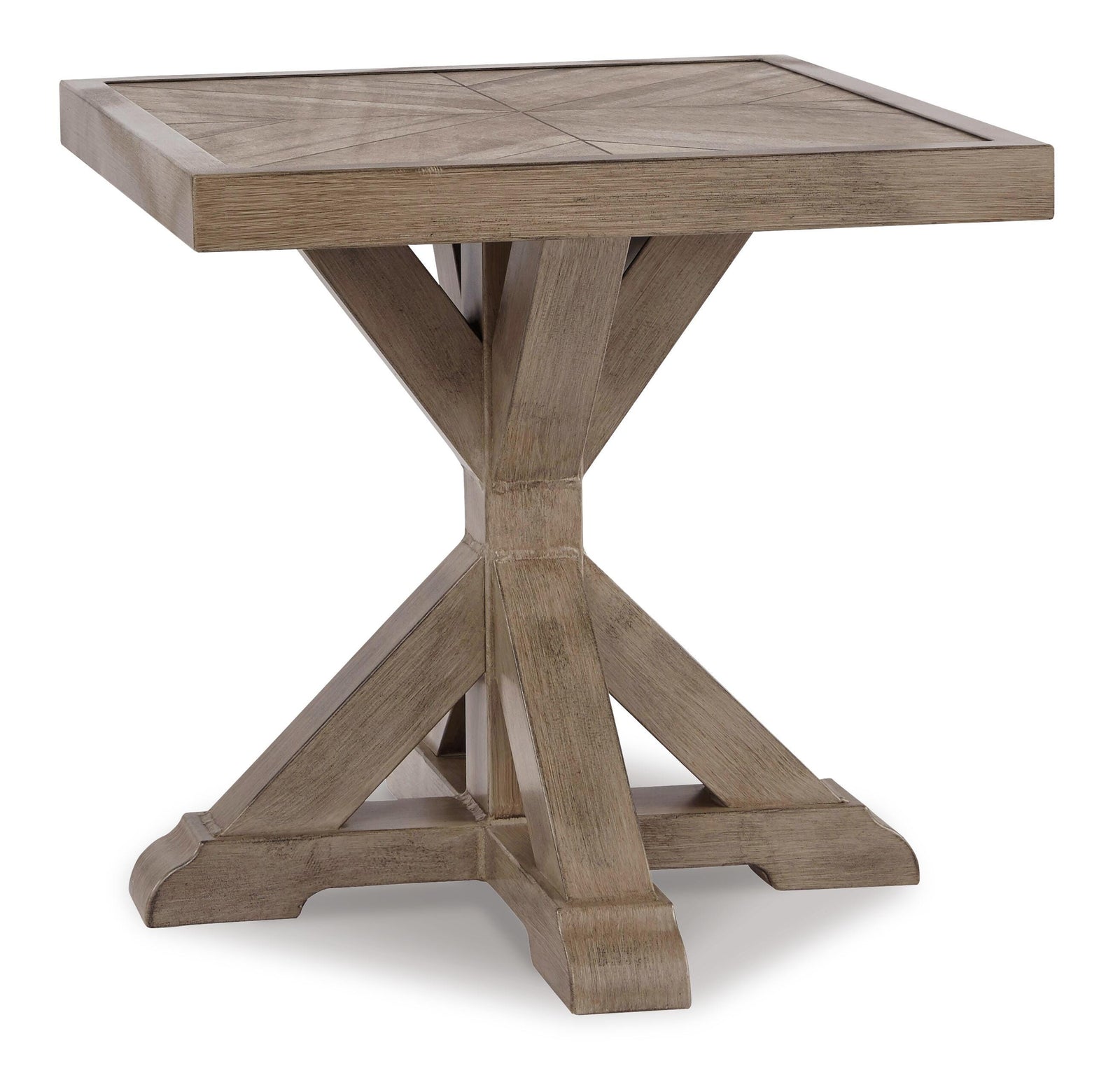 Beachcroft Outdoor End Table - Beige (1)