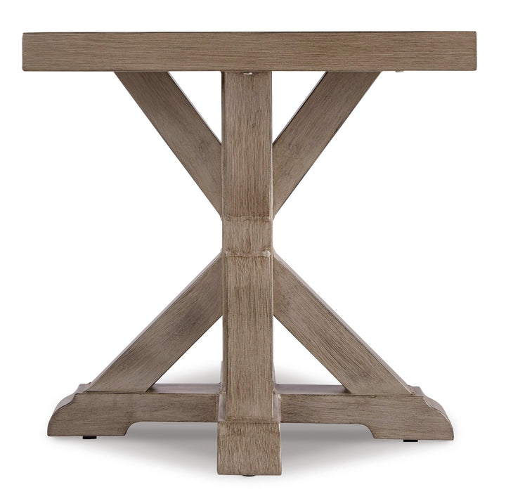 Beachcroft Outdoor End Table - Beige (2)