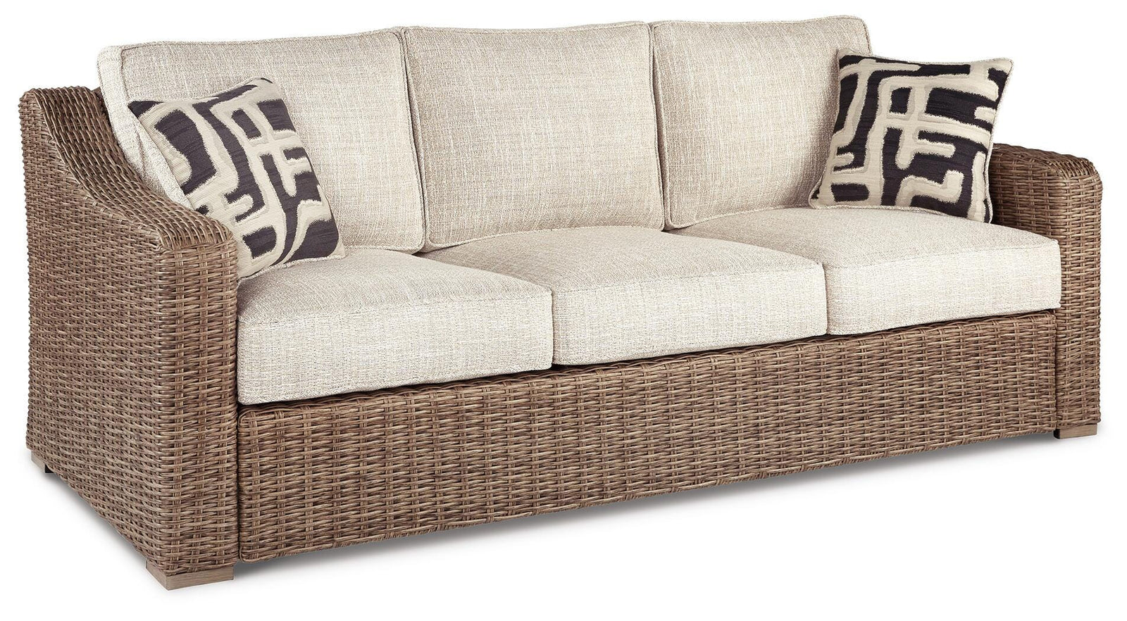 Beachcroft Outdoor Sofa with Cushion - Beige (1)