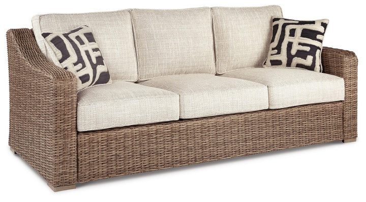 Beachcroft Outdoor Sofa with Cushion - Beige (1)