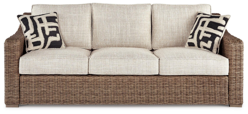 Beachcroft Outdoor Sofa with Cushion - Beige (3)
