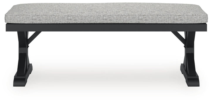Beachcroft Outdoor Bench with Cushion - Black (5)
