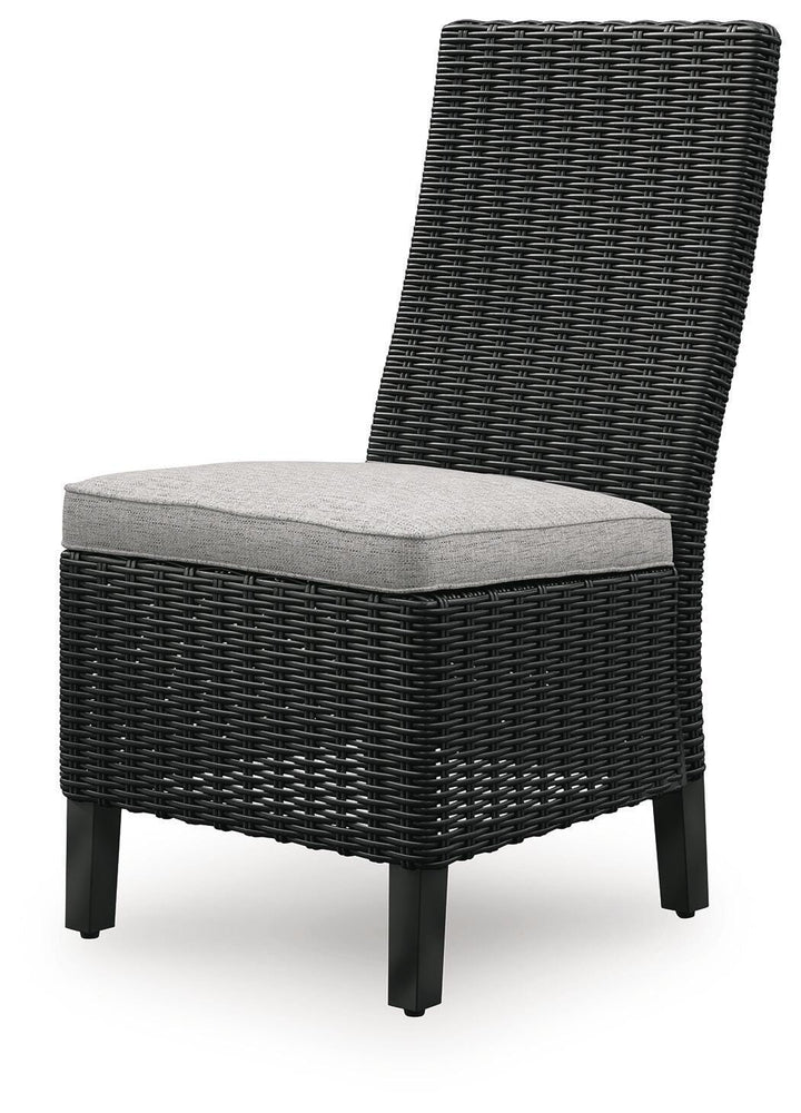 Beachcroft Outdoor Side Chair with Cushion (Set of 2) - Black (4)