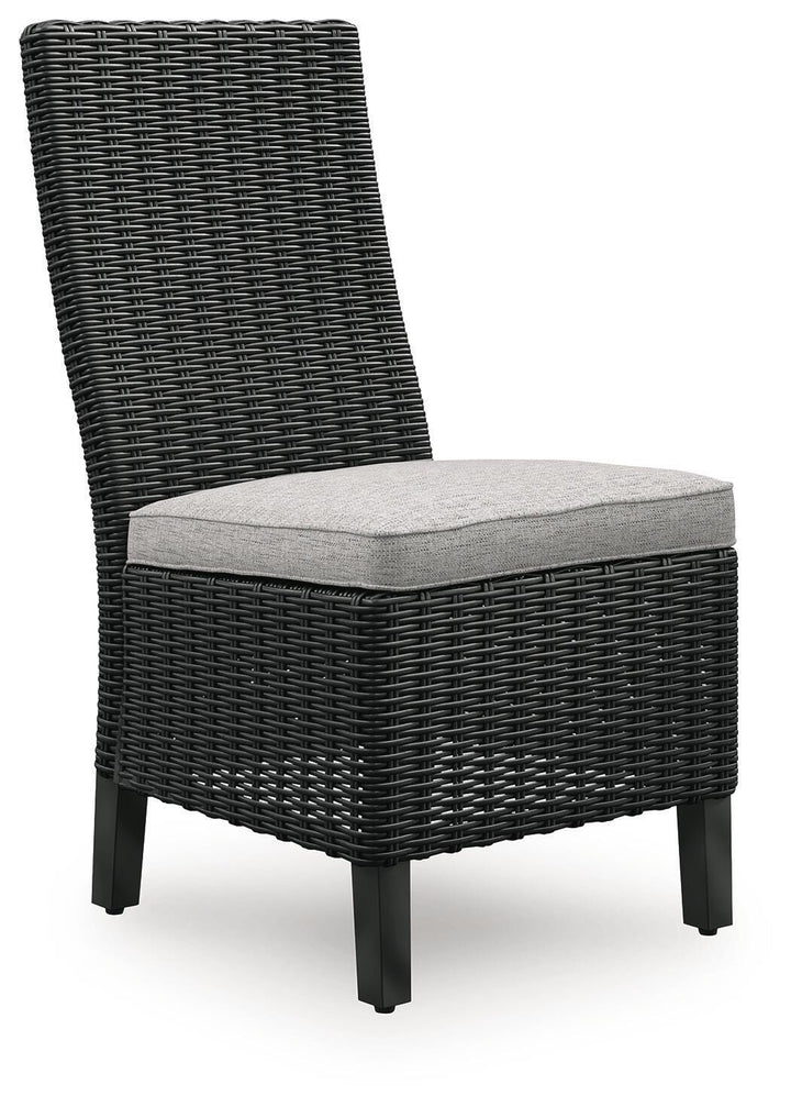 Beachcroft Outdoor Side Chair with Cushion (Set of 2) - Black (3)