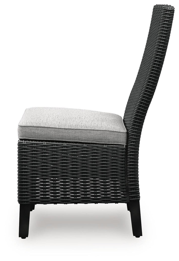 Beachcroft Outdoor Side Chair with Cushion (Set of 2) - Black (7)