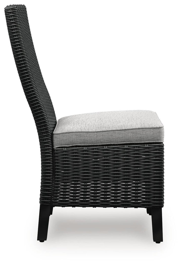 Beachcroft Outdoor Side Chair with Cushion (Set of 2) - Black (8)