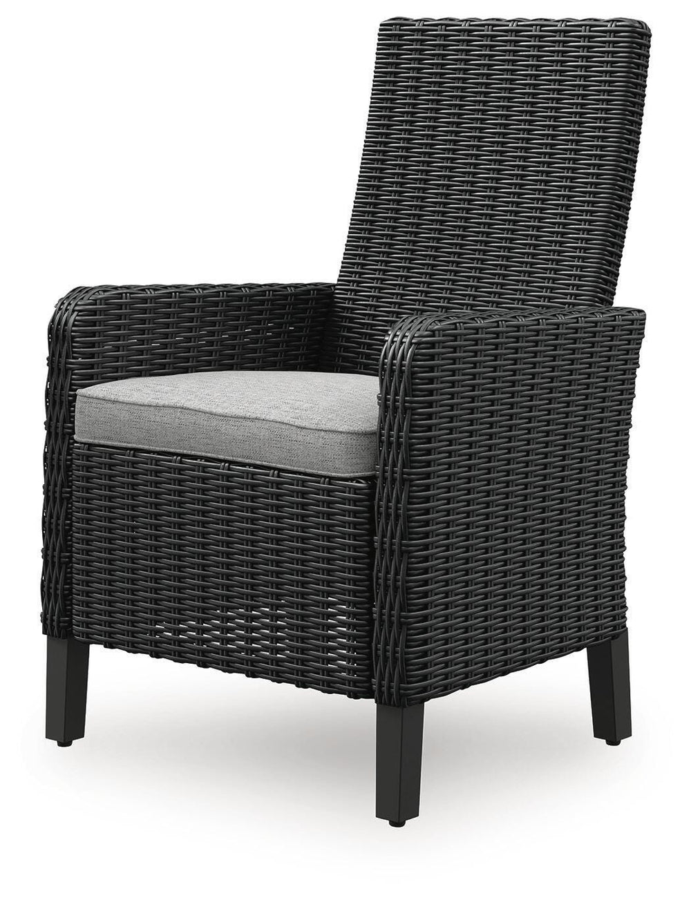 Beachcroft Outdoor Arm Chair with Cushion (Set of 2) - Black (4)