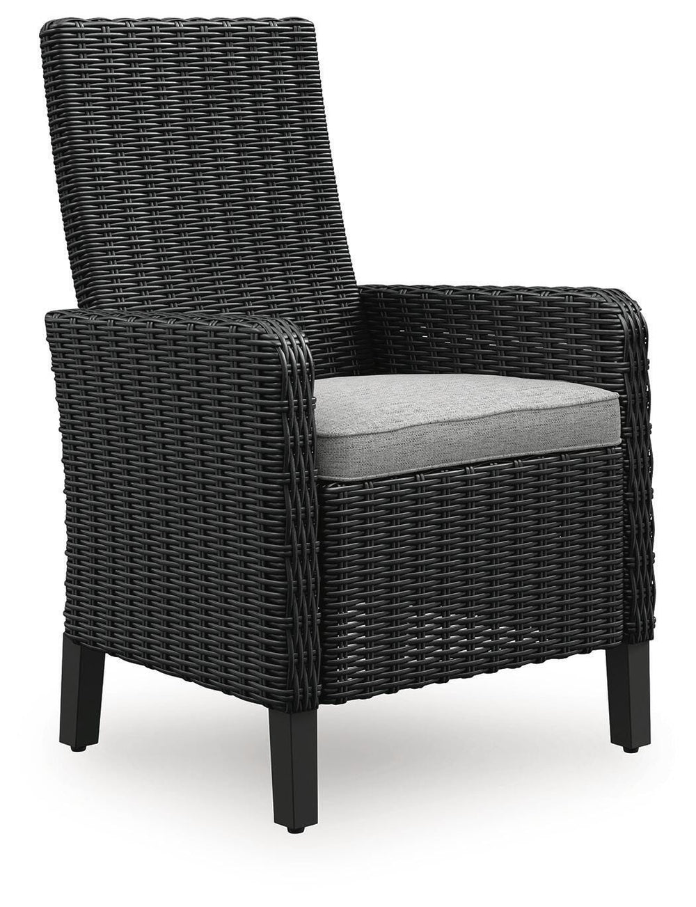 Beachcroft Outdoor Arm Chair with Cushion (Set of 2) - Black (3)