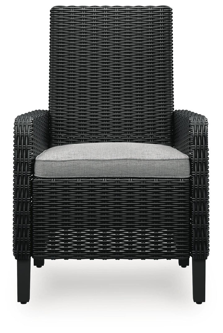 Beachcroft Outdoor Arm Chair with Cushion (Set of 2) - Black (5)