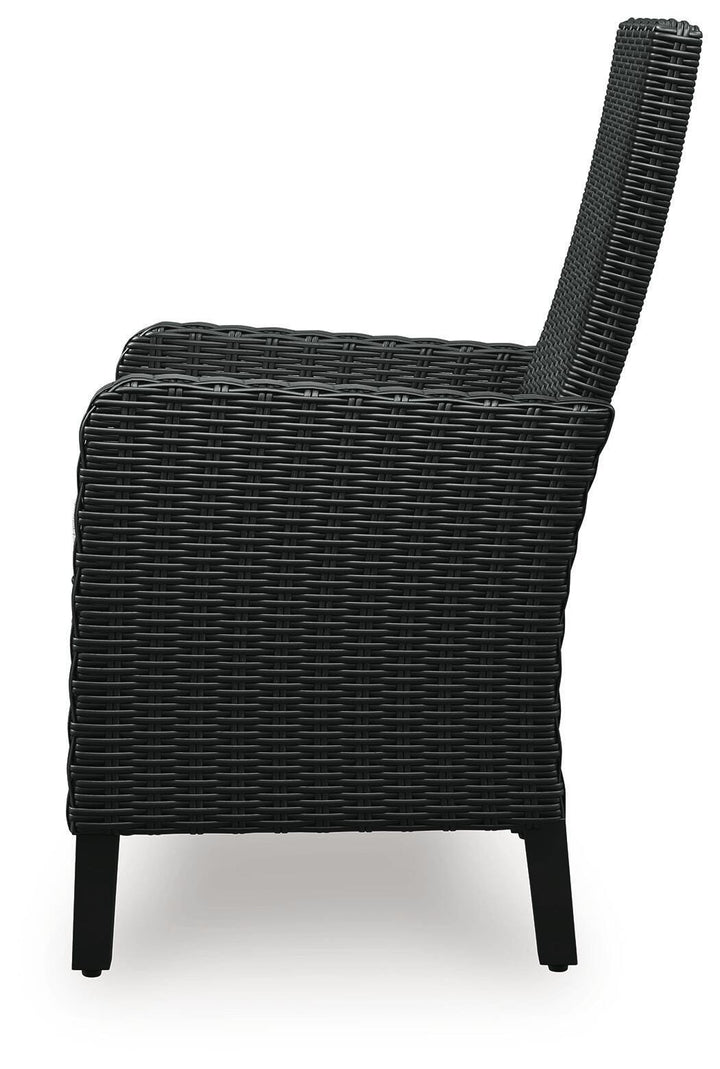 Beachcroft Outdoor Arm Chair with Cushion (Set of 2) - Black (7)