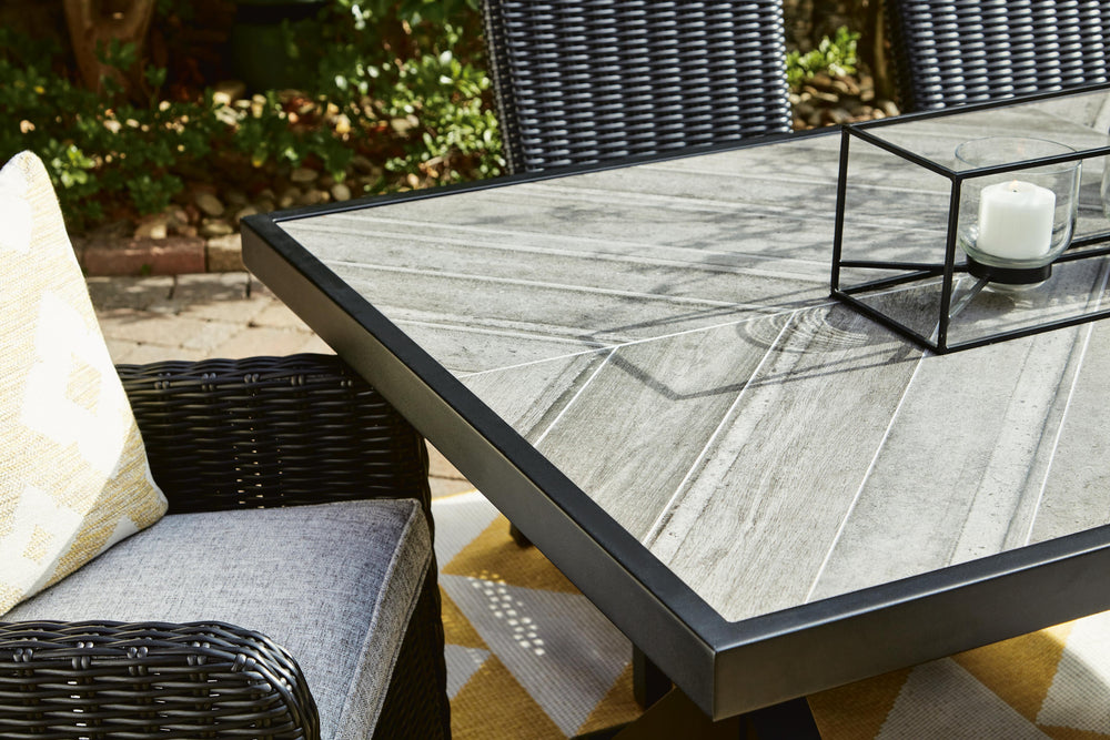 Beachcroft Outdoor Dining Table - Black (10)
