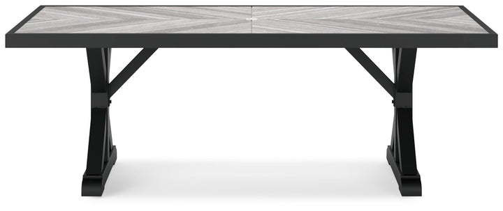 Beachcroft Outdoor Dining Table - Black (6)