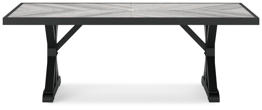 Beachcroft Outdoor Dining Table - Black (6)