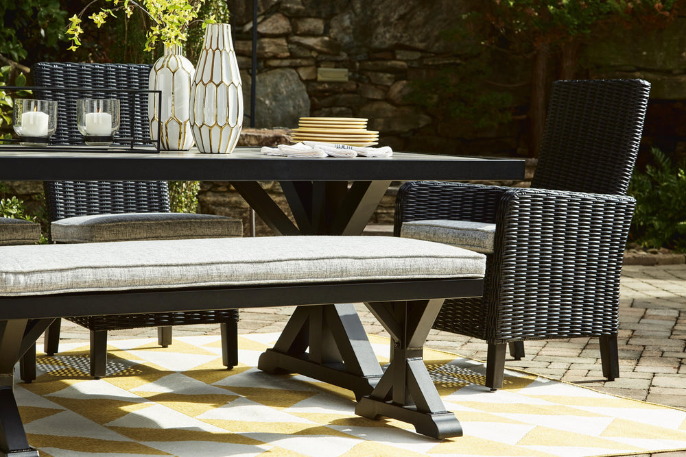 Beachcroft Outdoor Dining Table - Black (9)