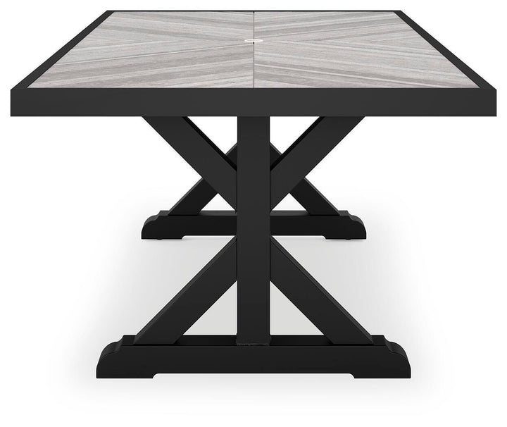 Beachcroft Outdoor Dining Table - Black (7)