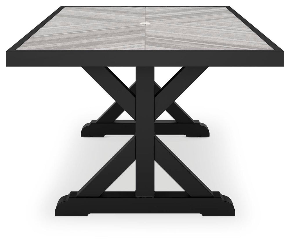 Beachcroft Outdoor Dining Table - Black (7)