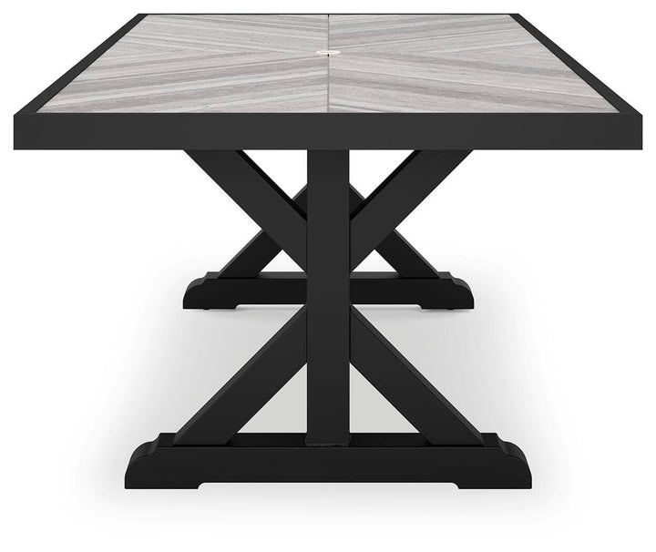Beachcroft Outdoor Dining Table - Black (8)