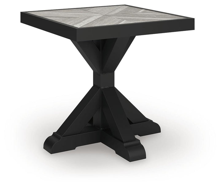 Beachcroft Outdoor End Table - Black (3)