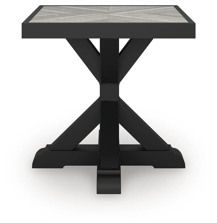 Beachcroft Outdoor End Table - Black (6)