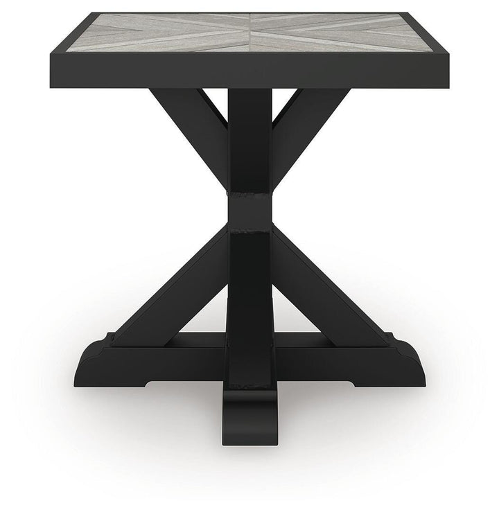 Beachcroft Outdoor End Table - Black (8)