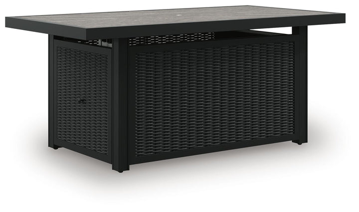 Beachcroft Outdoor Fire Pit Table - Black (1)