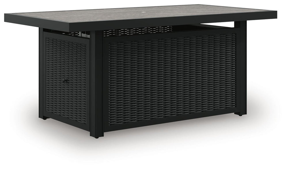 Beachcroft Outdoor Fire Pit Table - Black (1)