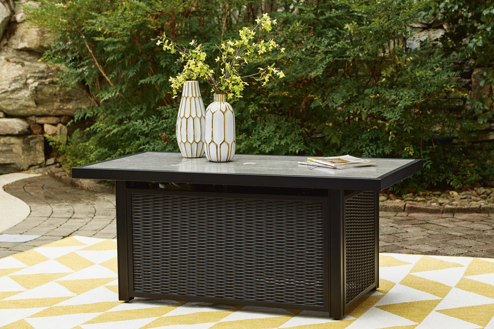 Beachcroft Outdoor Fire Pit Table - Black (9)