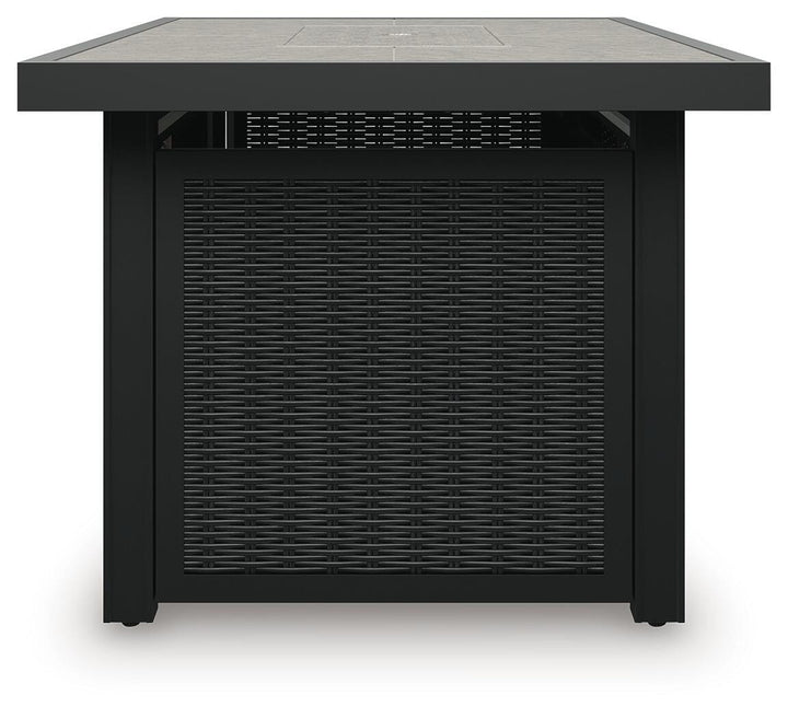 Beachcroft Outdoor Fire Pit Table - Black (6)