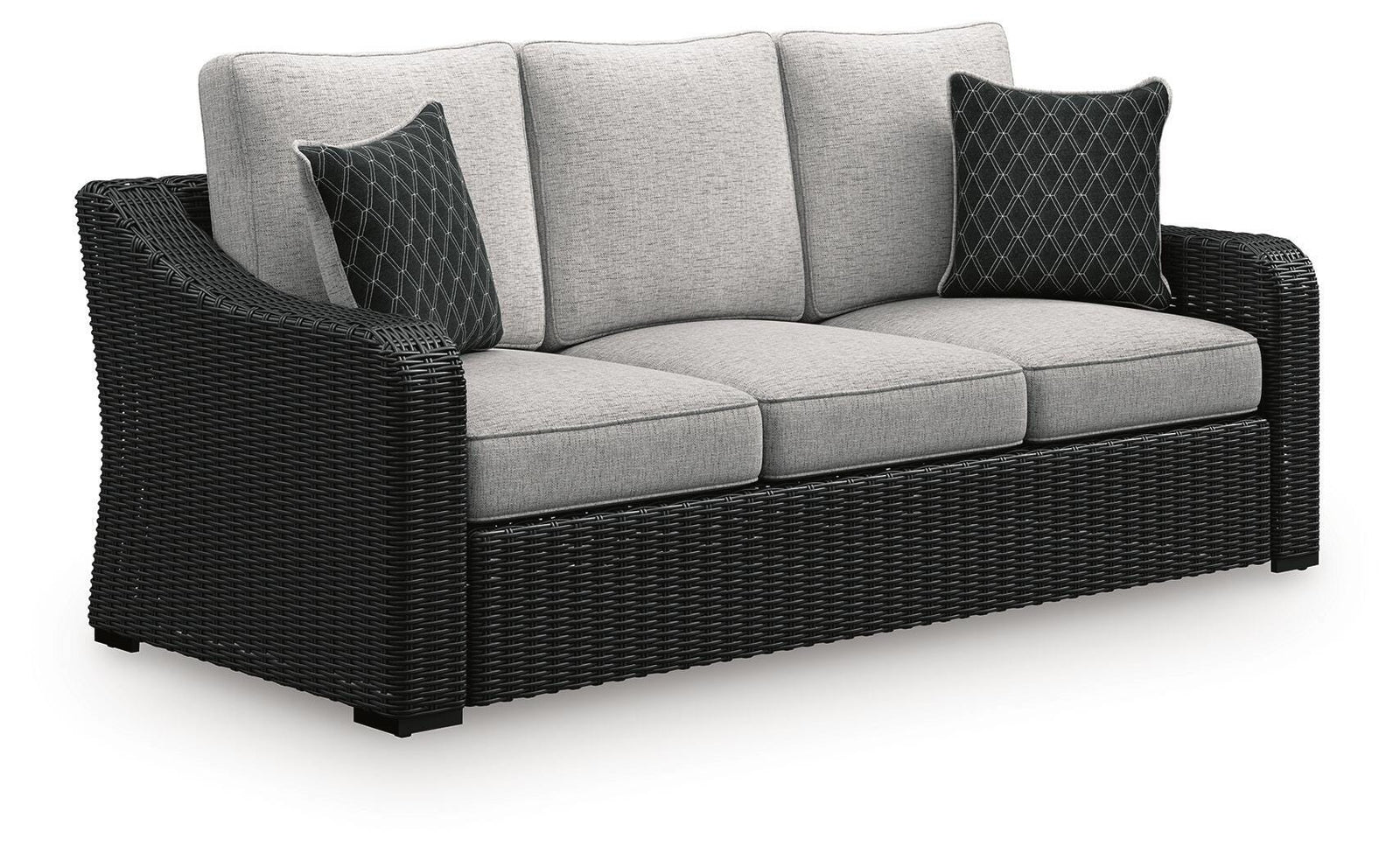 Beachcroft Outdoor Sofa with Cushion - Black (1)