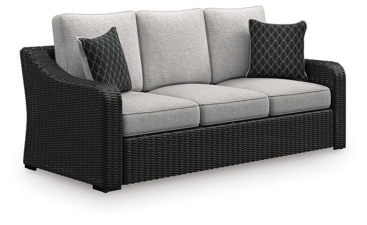 Beachcroft Outdoor Sofa with Cushion - Black (1)