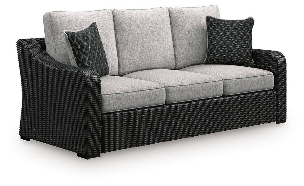 Beachcroft Outdoor Sofa with Cushion - Black (1)