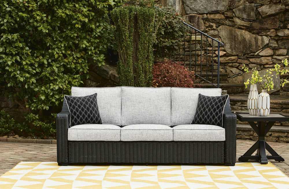 Beachcroft Outdoor Sofa with Cushion - Black (2)
