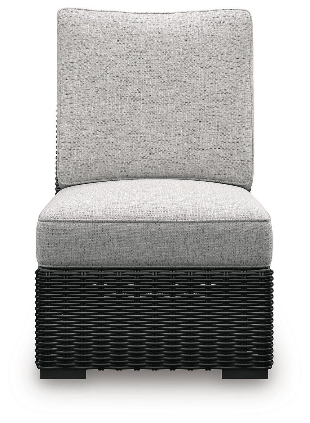 Beachcroft Outdoor Armless Chair with Cushion - Black (4)