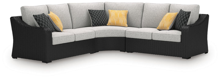 Beachcroft 3-Piece Outdoor Sectional and Fire Pit Table (10)