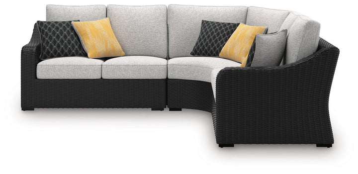 Beachcroft 3-Piece Outdoor Sectional and Fire Pit Table (9)