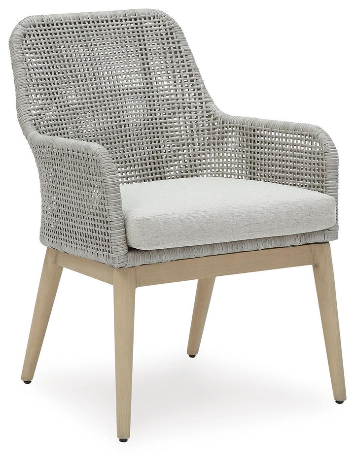 Seton Creek Outdoor Dining Arm Chair (Set of 2) - Dark Gray (3)