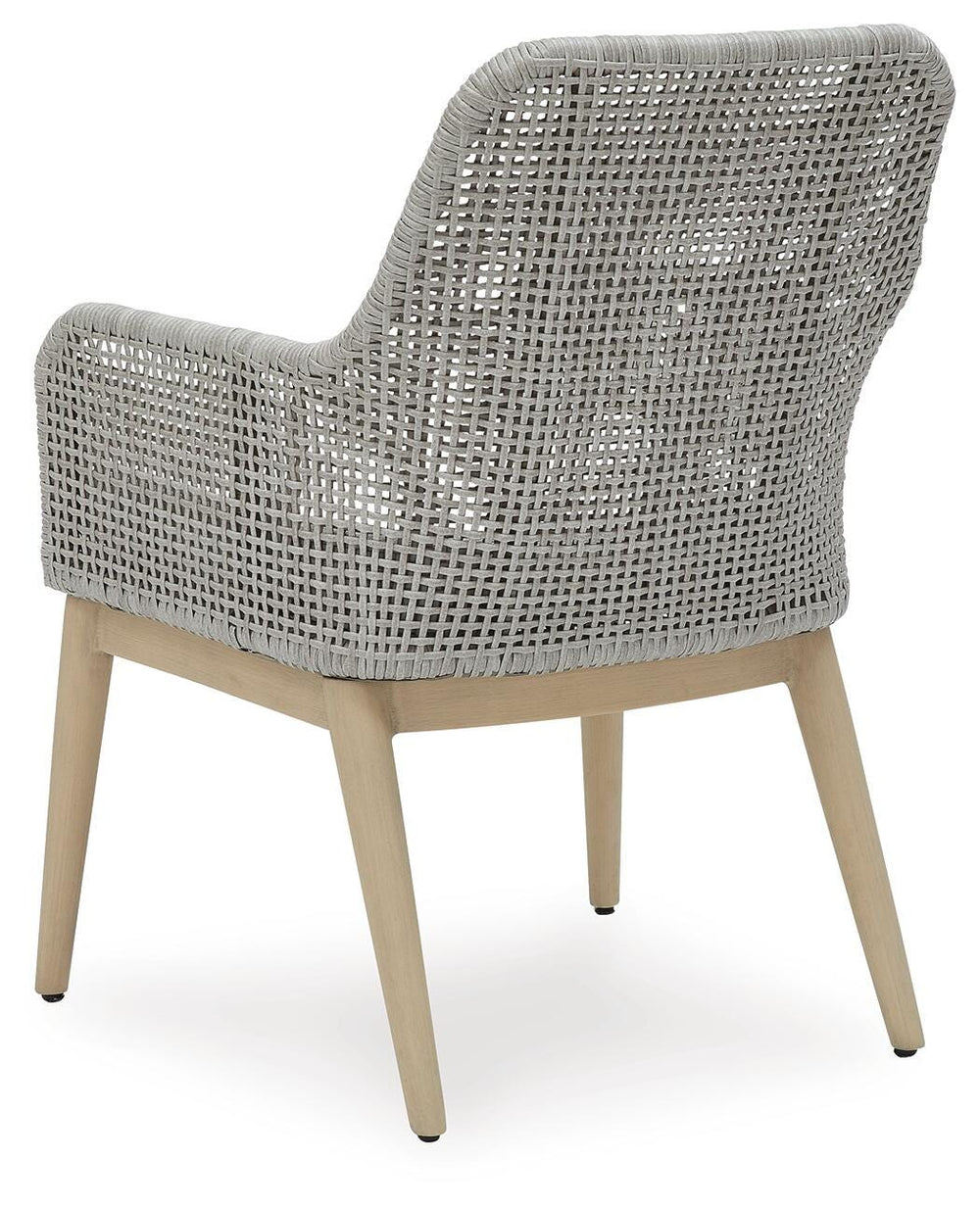 Seton Creek Outdoor Dining Arm Chair (Set of 2) - Dark Gray (6)